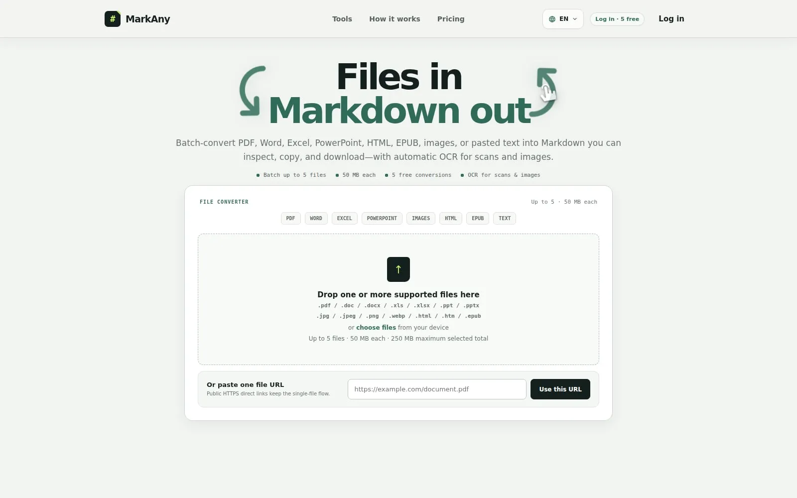 Screenshot of MarkAny