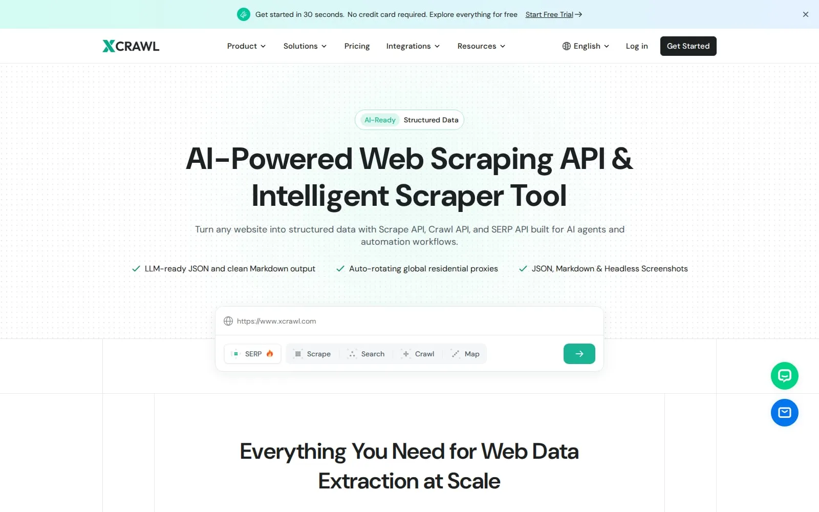 Screenshot of XCrawl