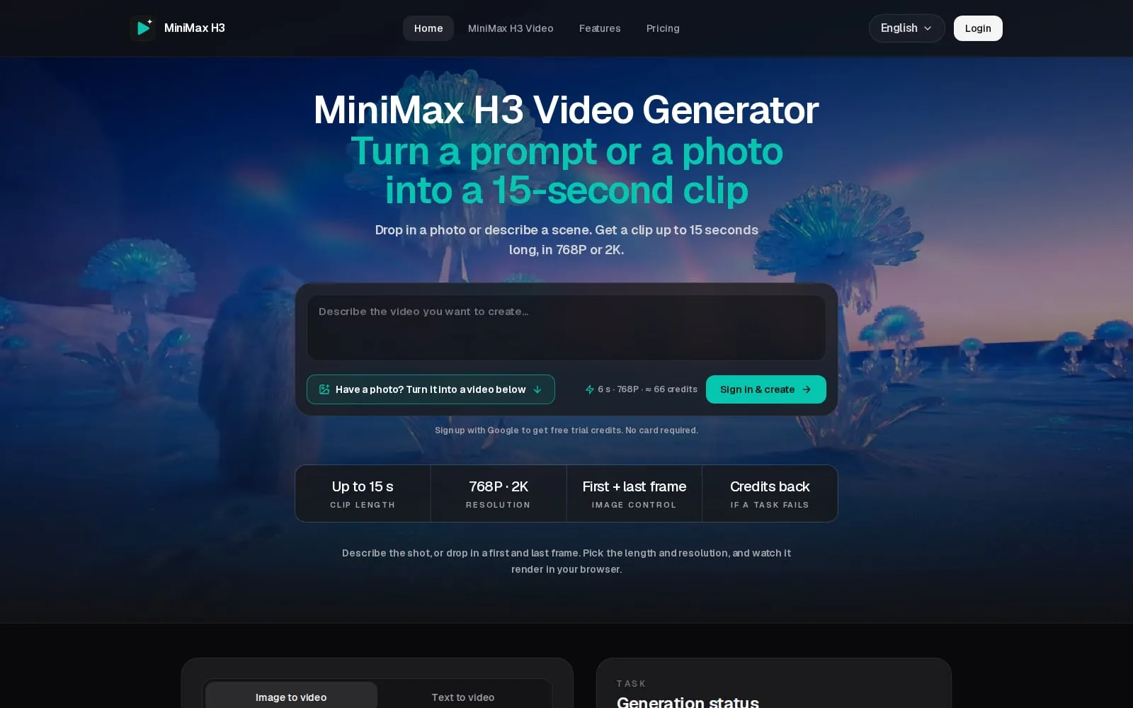 Screenshot of MiniMax H3