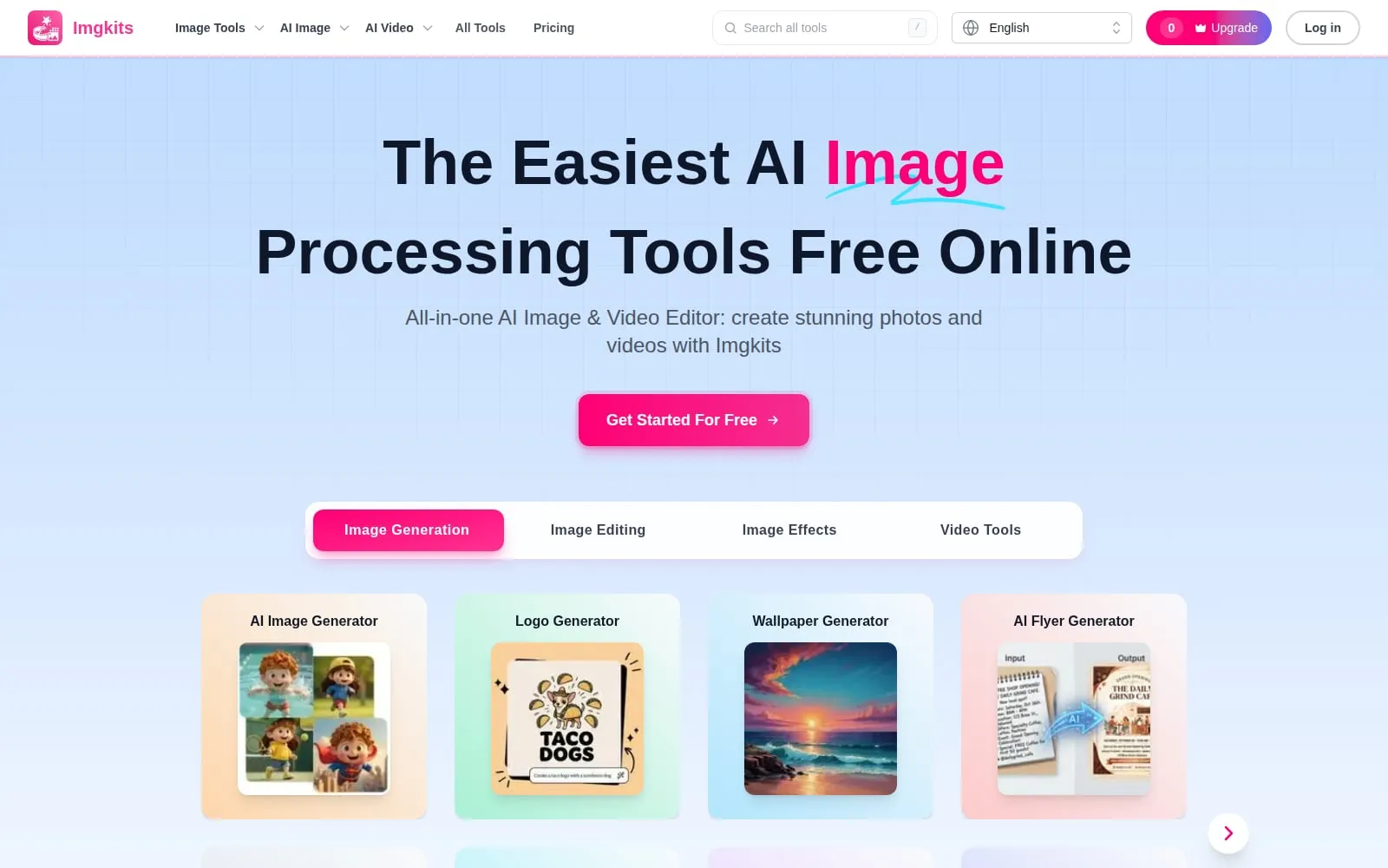 Screenshot of Imgkits