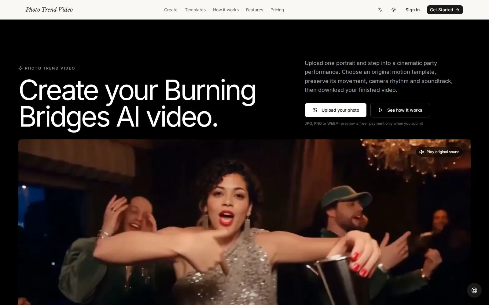 Screenshot of Photo Trend Video