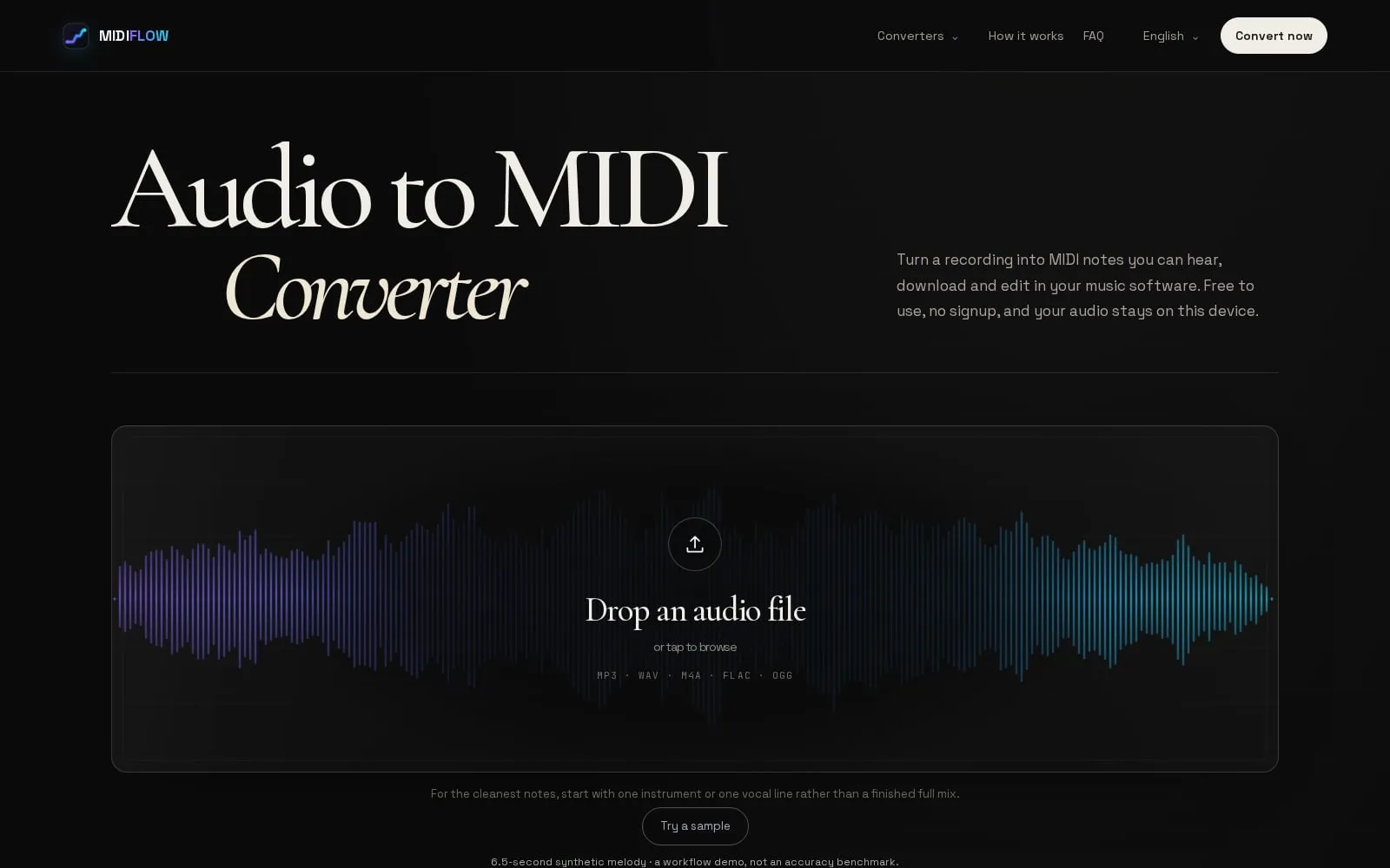 Screenshot of MIDIFLOW